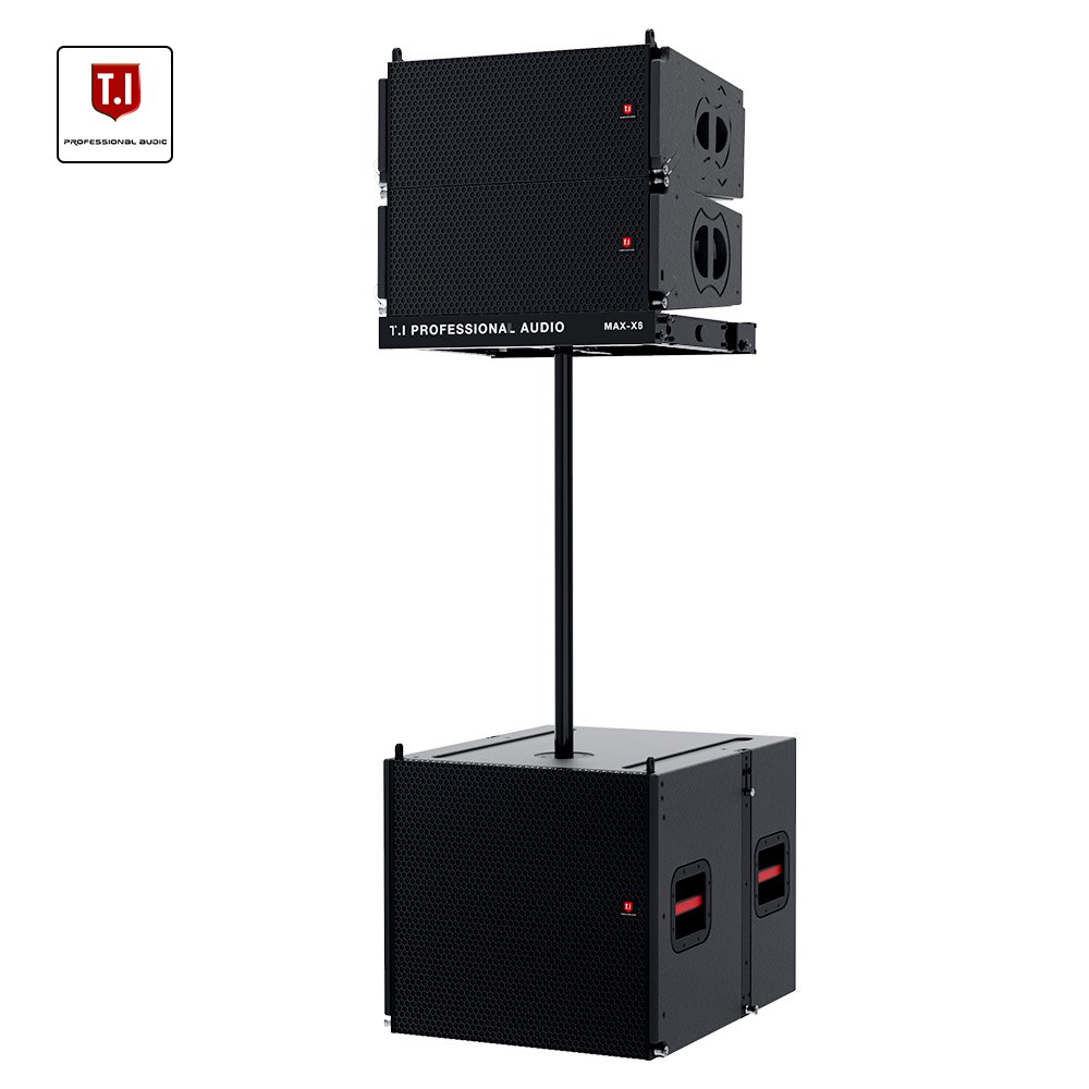 MAX6 Professional 6.5 Inch Active DJ Speaker 2-Way Passive Design for Indoor and Outdoor Concert Stages