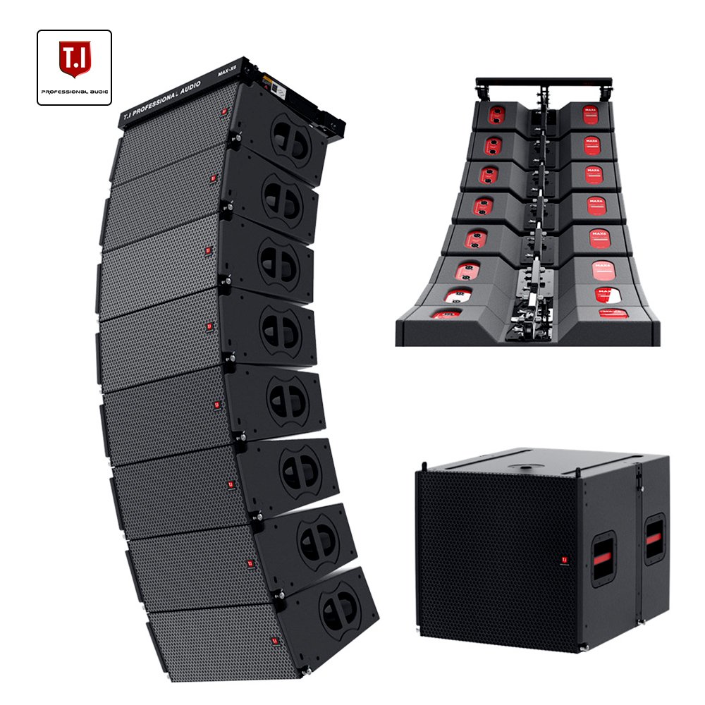 MAX6 Professional 6.5 Inch Active DJ Speaker 2-Way Passive Design for Indoor and Outdoor Concert Stages