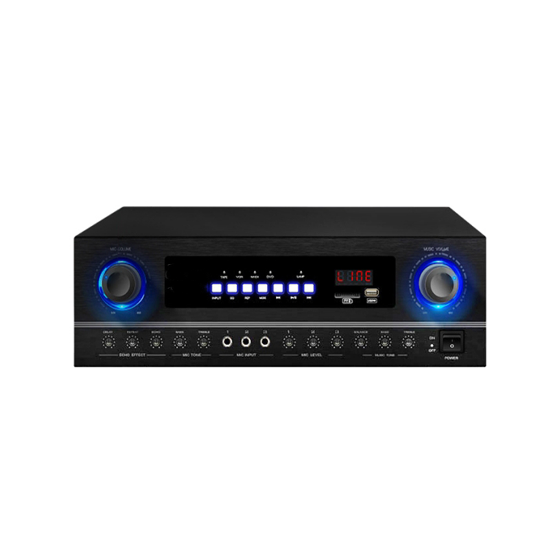 Professional Karaoke Fever Bluetooth Amplifier Home High Power Front Stage Wedding Conference Amplifier Loudspeaker