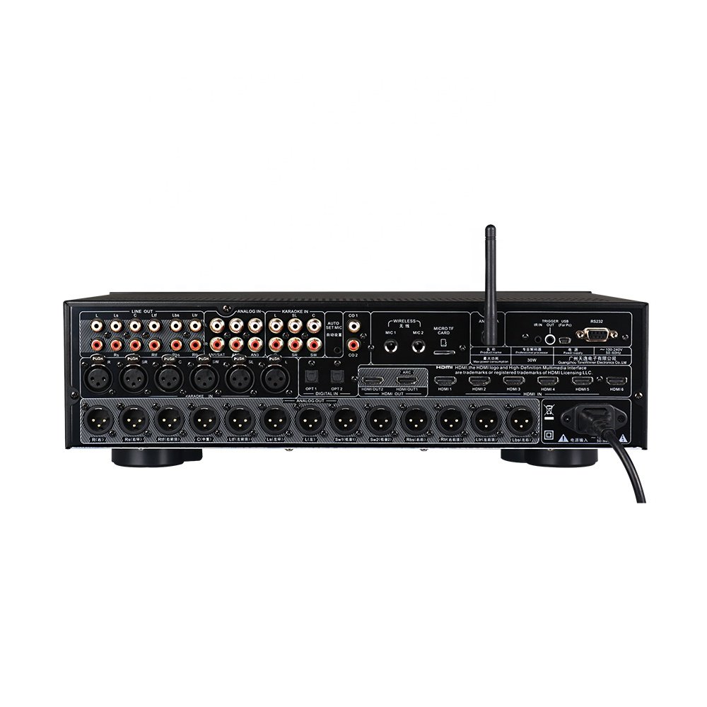 sound equipment/amplifiers/speaker pre amplifier audio power karaoke home bass hifi 7.2.4 channel power amplifier