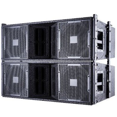 Hongyue audio original design VT4888 dual 12 inch 3 way speaker box sound system outdoor professional