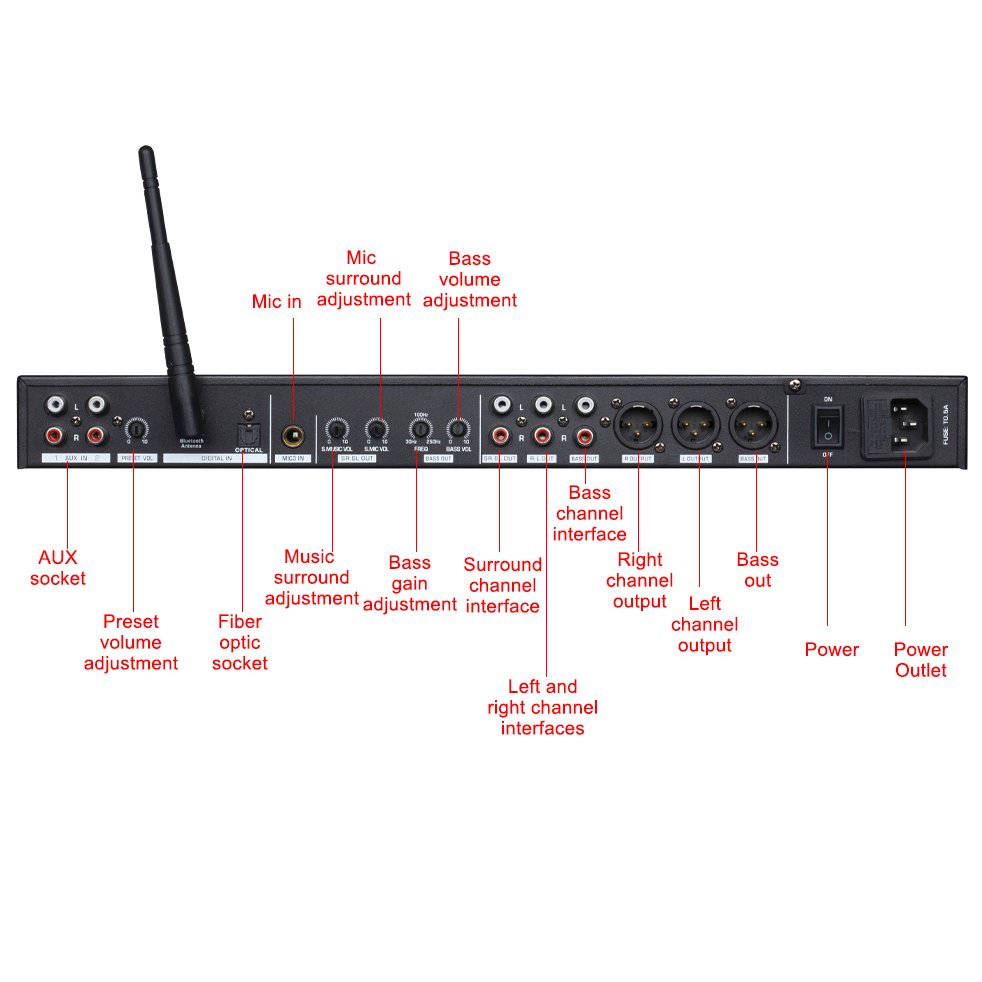 ST-6900 DSP digital audio processor for professional stage sound equipment