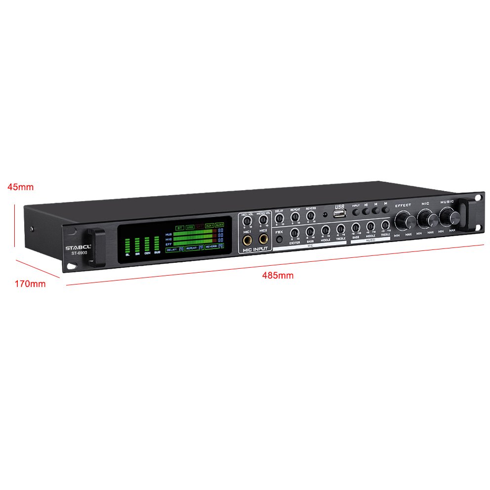 ST-6900 DSP digital audio processor for professional stage sound equipment