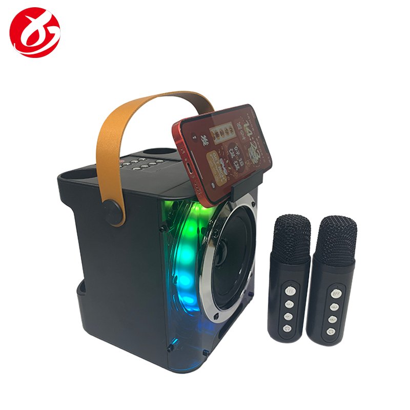 New Arrival KD203 Mini Karaoke Speaker Wireless RGB Bluetooth Speaker karaoke microphone portable sound bar speaker with mic