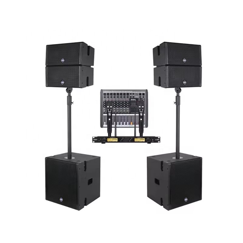 Morin Portable Column PA System 2400W Peak Power Professional Active Line Array Speakers for World Tour and Music Festival