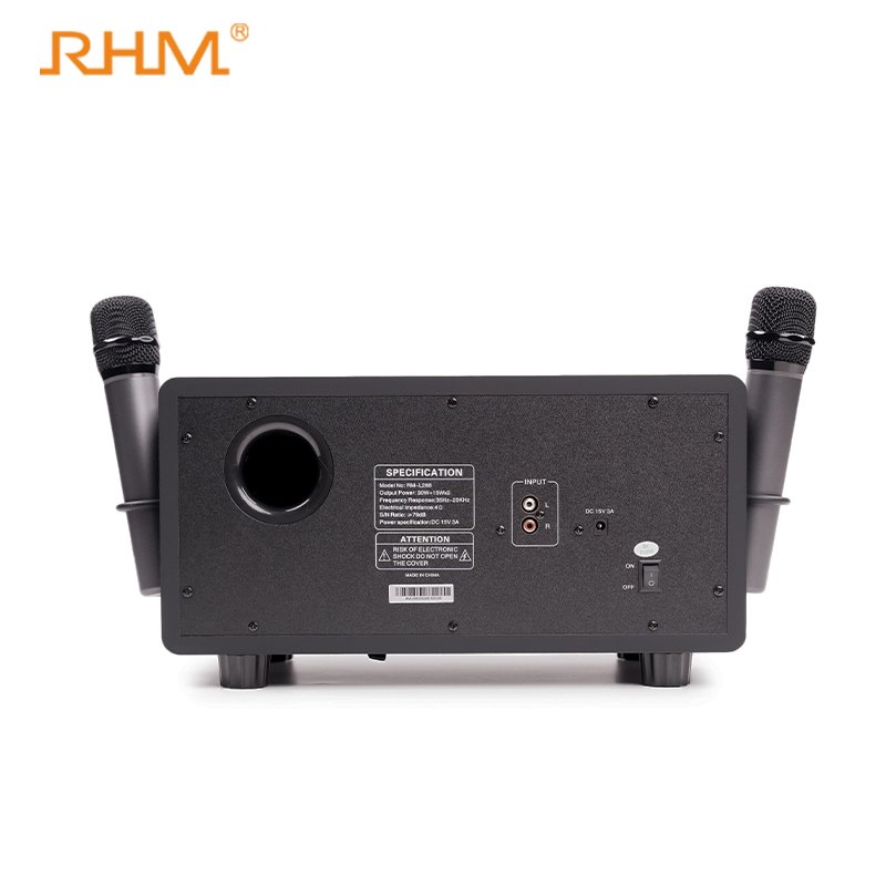 Portable Home Karaoke BT Speaker with Subwoofer AC Powered Plastic Microphone Amplifier Wireless Audio for KTV Singing