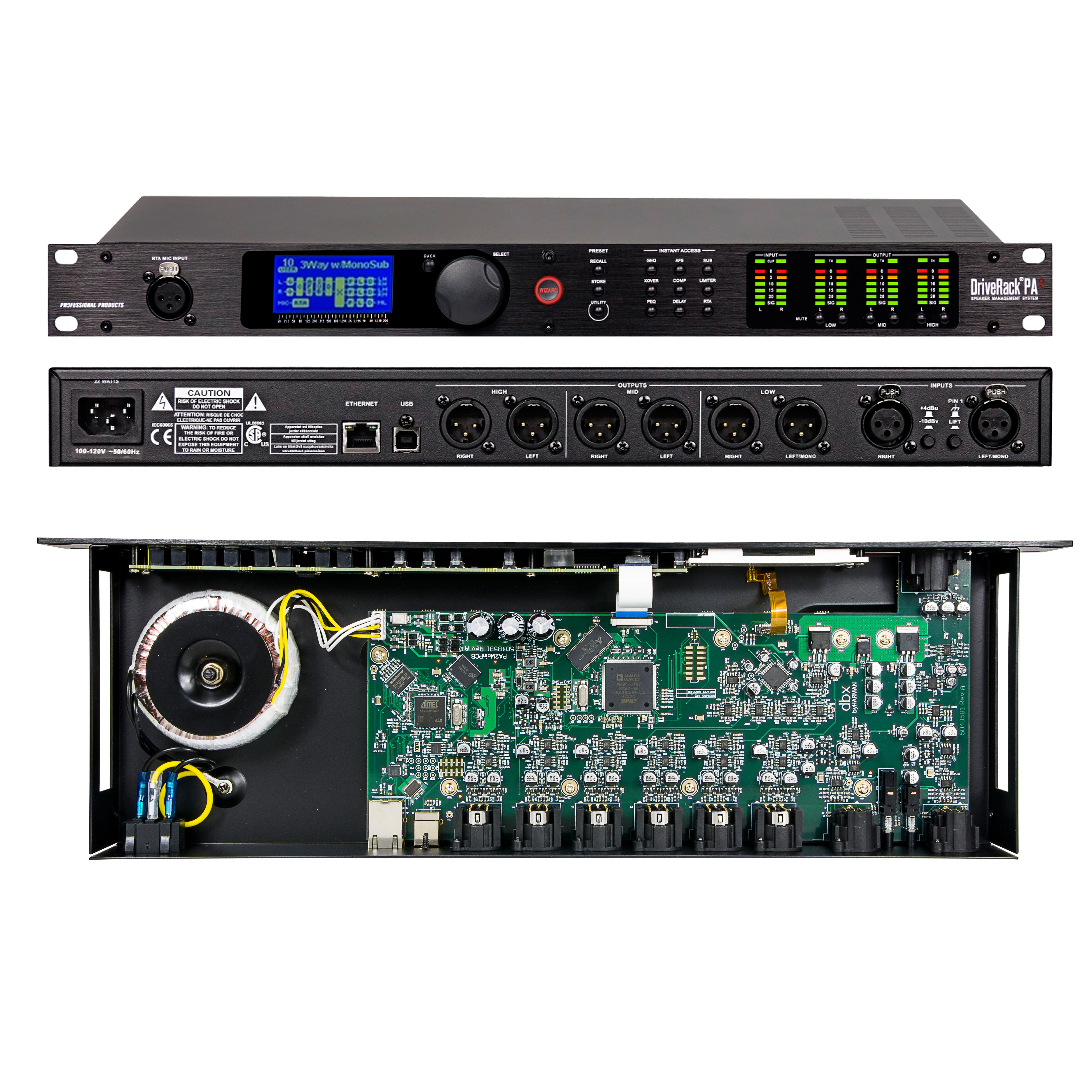 DSP PA2/260/360 DriveRack Audio Effects Processor Digital Audio Processor Speaker Management Professional DigitalAudio Processor