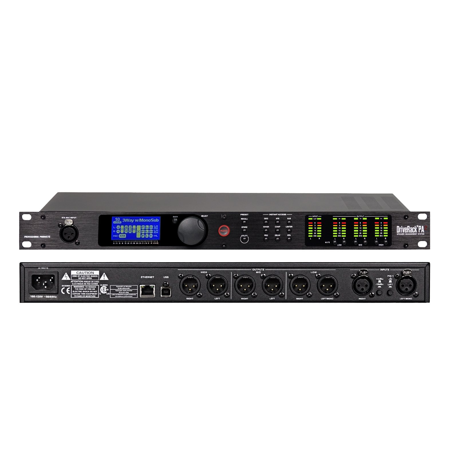 DSP PA2/260/360 DriveRack Audio Effects Processor Digital Audio Processor Speaker Management Professional DigitalAudio Processor
