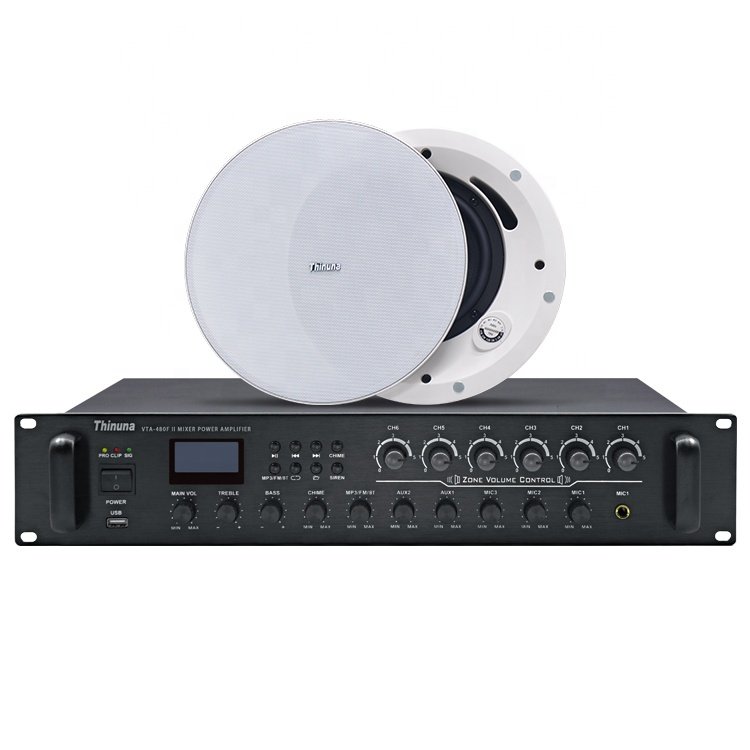 Thinuna GS Commercial Passive Portable 2 Way Component PA Public Address Speakers Box Audio System Sound Coaxial Ceiling Speaker