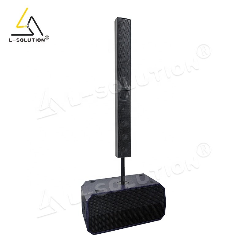 active L4 120W 4 inch column array speaker 600W SB210 dual 10 inch subwoofers pa powerful active column speaker pa system