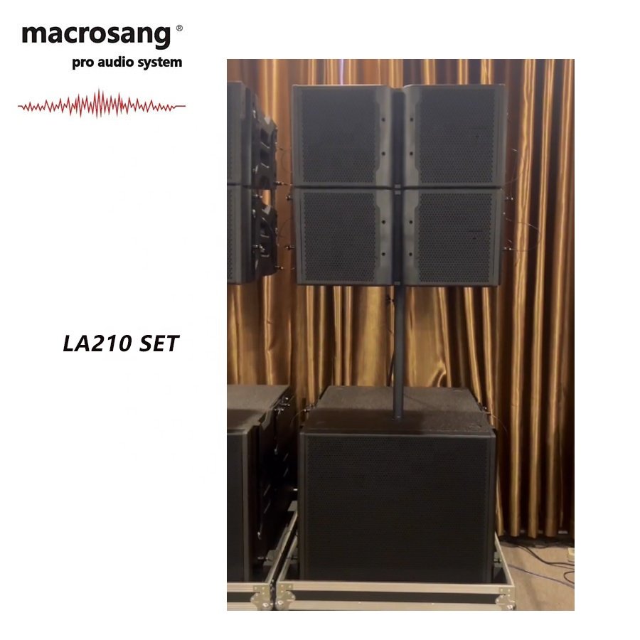 LA210 double 10 inch line array loudspeakers pa sound system DJ SOUND SET