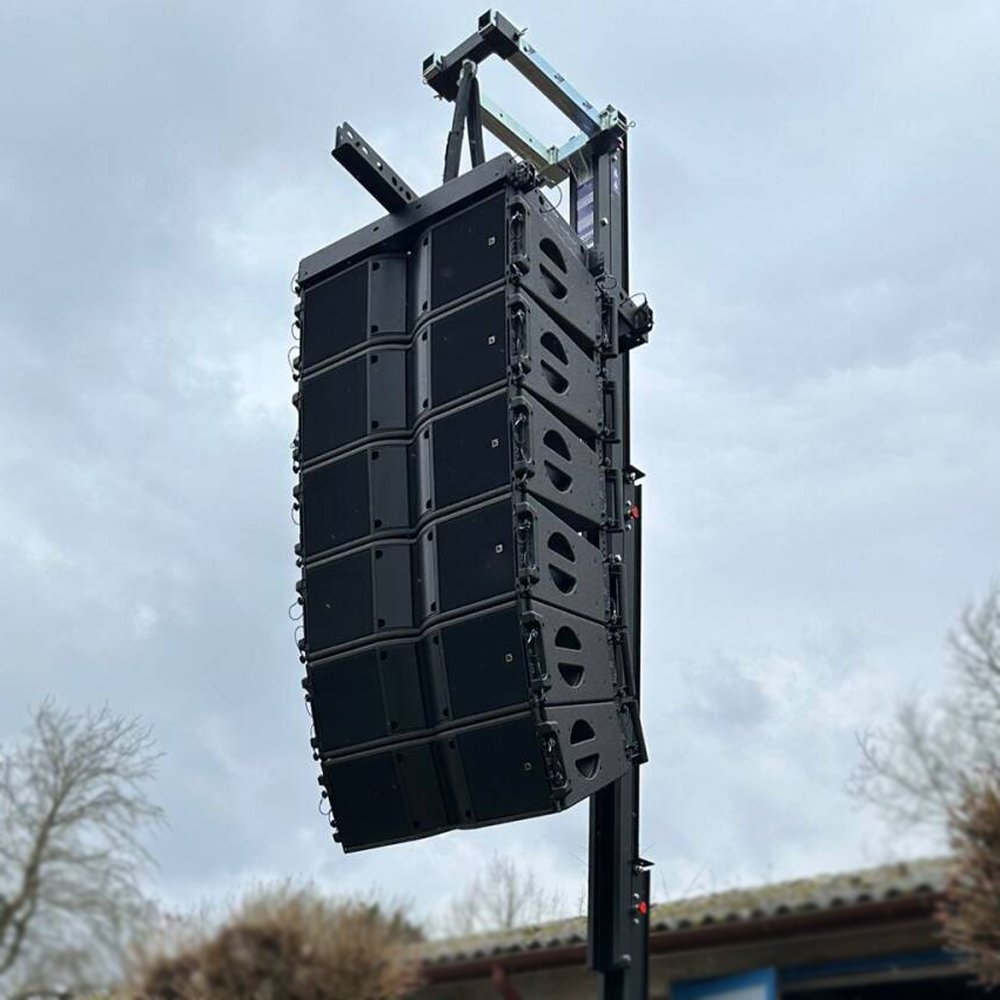Twin 8 inch outdoor concert sound system 2-way line array speaker