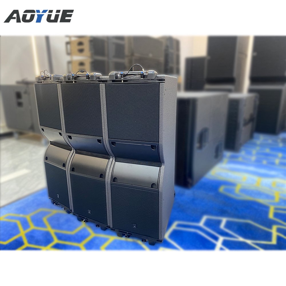 Twin 8 inch outdoor concert sound system 2-way line array speaker