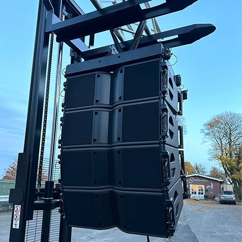 Twin 8 inch outdoor concert sound system 2-way line array speaker