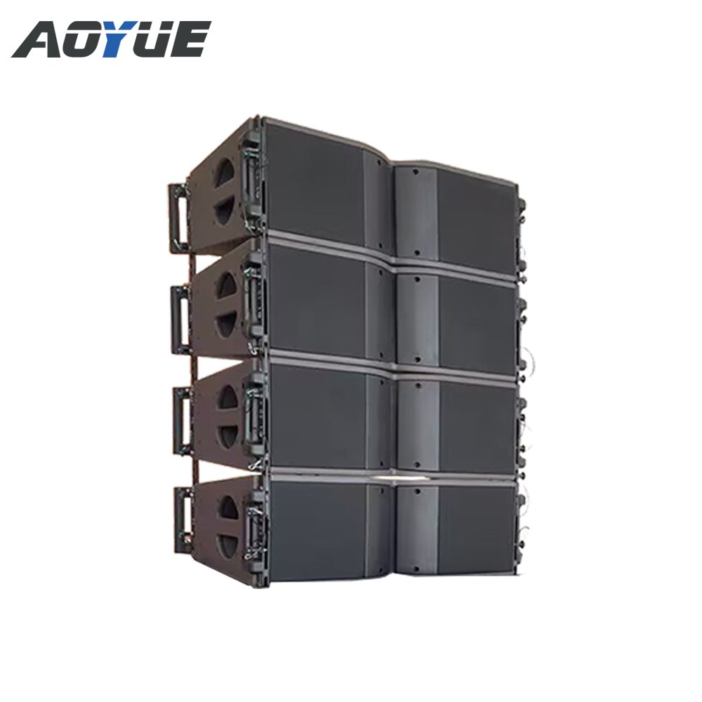 Twin 8 inch outdoor concert sound system 2-way line array speaker