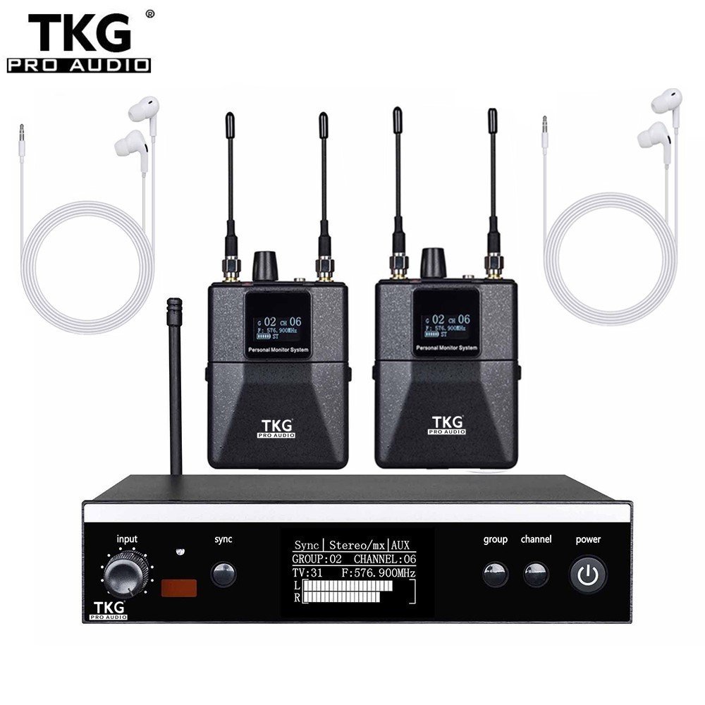 TKG 566-590mhz In-Ear Monitoring System sound audio Equipment PSM300 Stage Personal wireless stereo in ear monitor For Bands