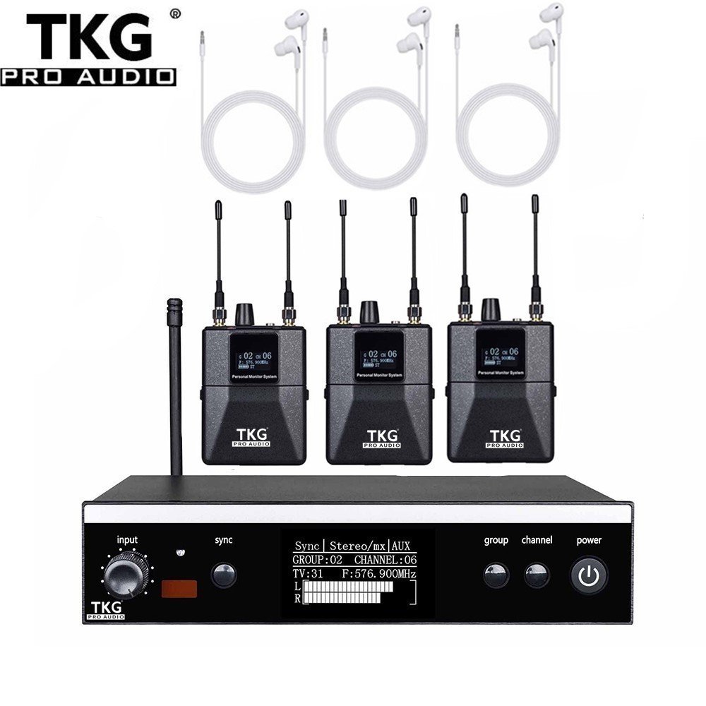 TKG 566-590mhz In-Ear Monitoring System sound audio Equipment PSM300 Stage Personal wireless stereo in ear monitor For Bands