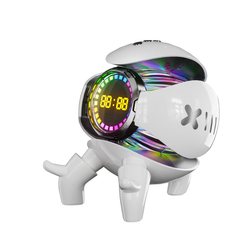 Little Monster Smart Bluetooth Audio Clock Alarm Clock TF Card FM Link Computer Audio Sound Equipment/Amplifiers/Speaker