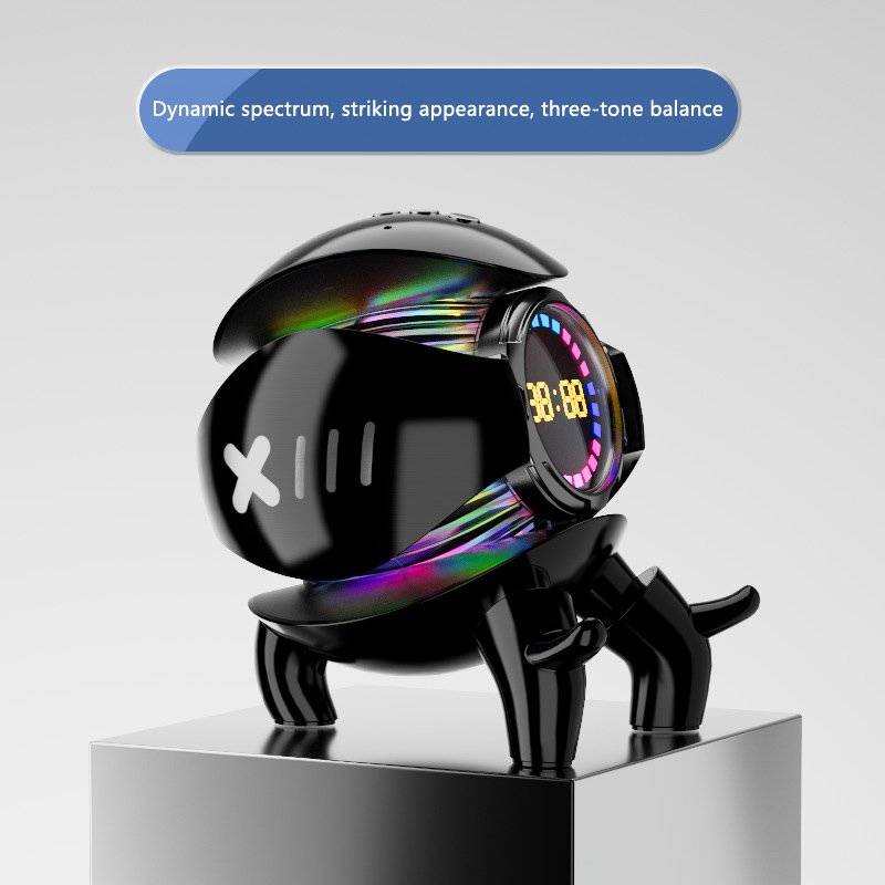 Little Monster Smart Bluetooth Audio Clock Alarm Clock TF Card FM Link Computer Audio Sound Equipment/Amplifiers/Speaker