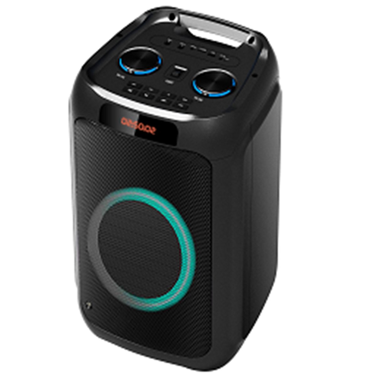 T Dual 6.5 Inch Outdoor Portable Wireless Bluetooth Speaker LED Colorful Light BT Karaoke Party Trolley Speaker