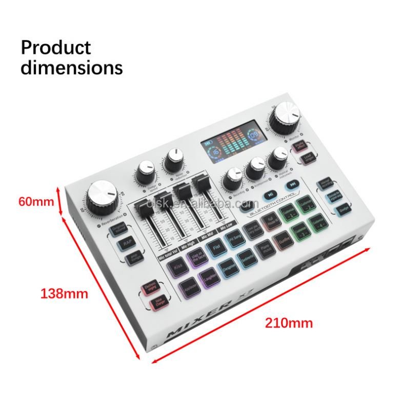 Clavax CLSC- X7 Intelligent Noise Reduction Bluetooth Sound Card Equipment live sound card Set For Tiktok Mobile Phone Computer