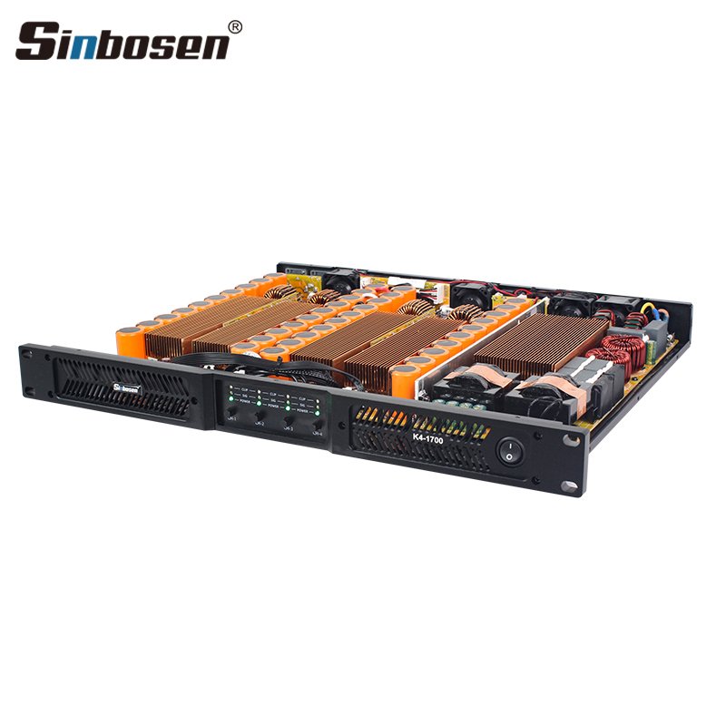Sinbosen soundstandard amplifier K4-1700 4 channels 3600 watt amplifier dj machine amplifier