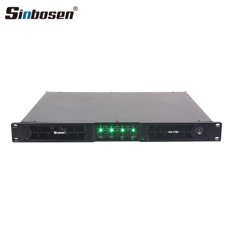 Sinbosen soundstandard amplifier K4-1700 4 channels 3600 watt amplifier dj machine amplifier