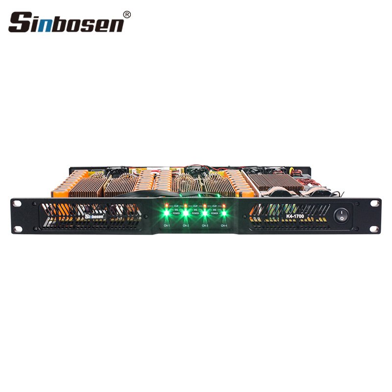 Sinbosen soundstandard amplifier K4-1700 4 channels 3600 watt amplifier dj machine amplifier