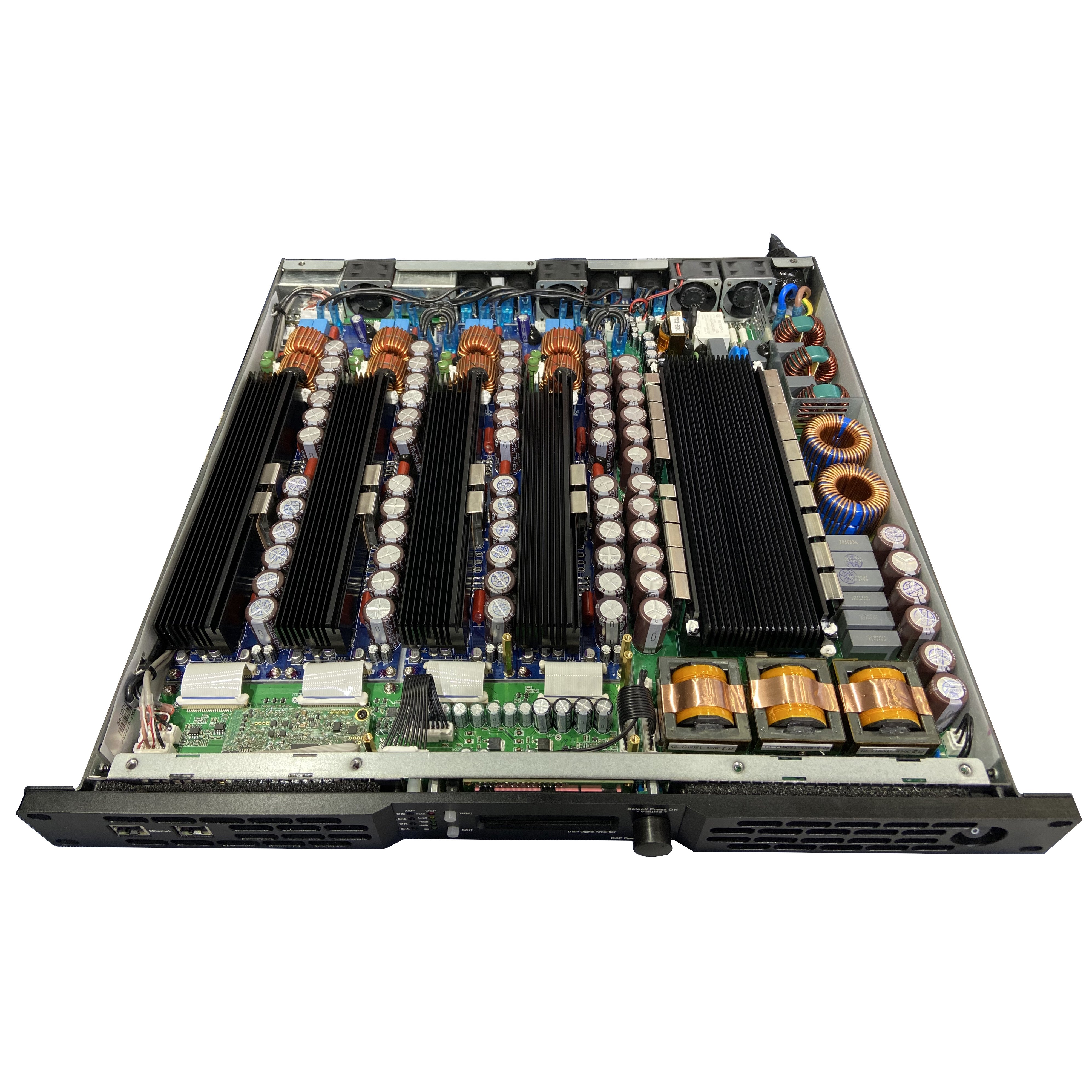 4 Channel x 1600 Watts Digital Amplifier DSP Professional Power Amplifier