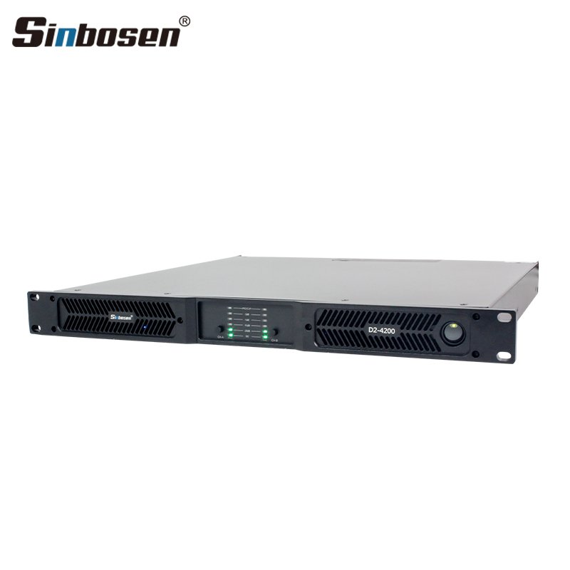 Sinbosen D2-4200 power 5000 watts 1u 2 channel subwoofer amplificateur audio professional amplifier
