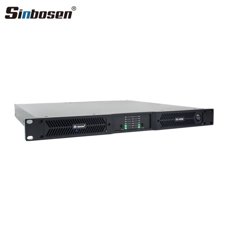 Sinbosen D2-4200 power 5000 watts 1u 2 channel subwoofer amplificateur audio professional amplifier