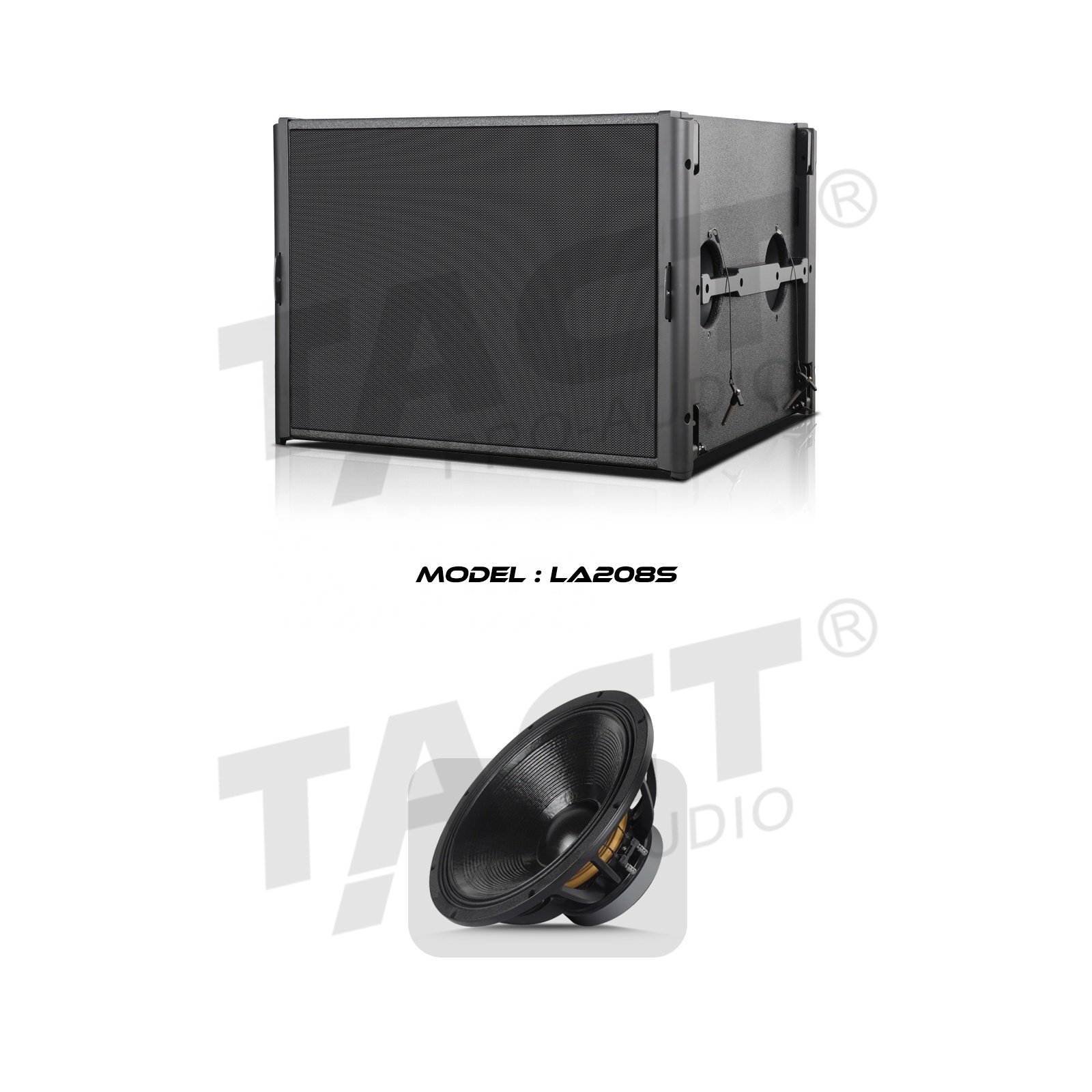 TACT professional double 8 inch line array for outdoor activity or indoor meeting hall playground sound system