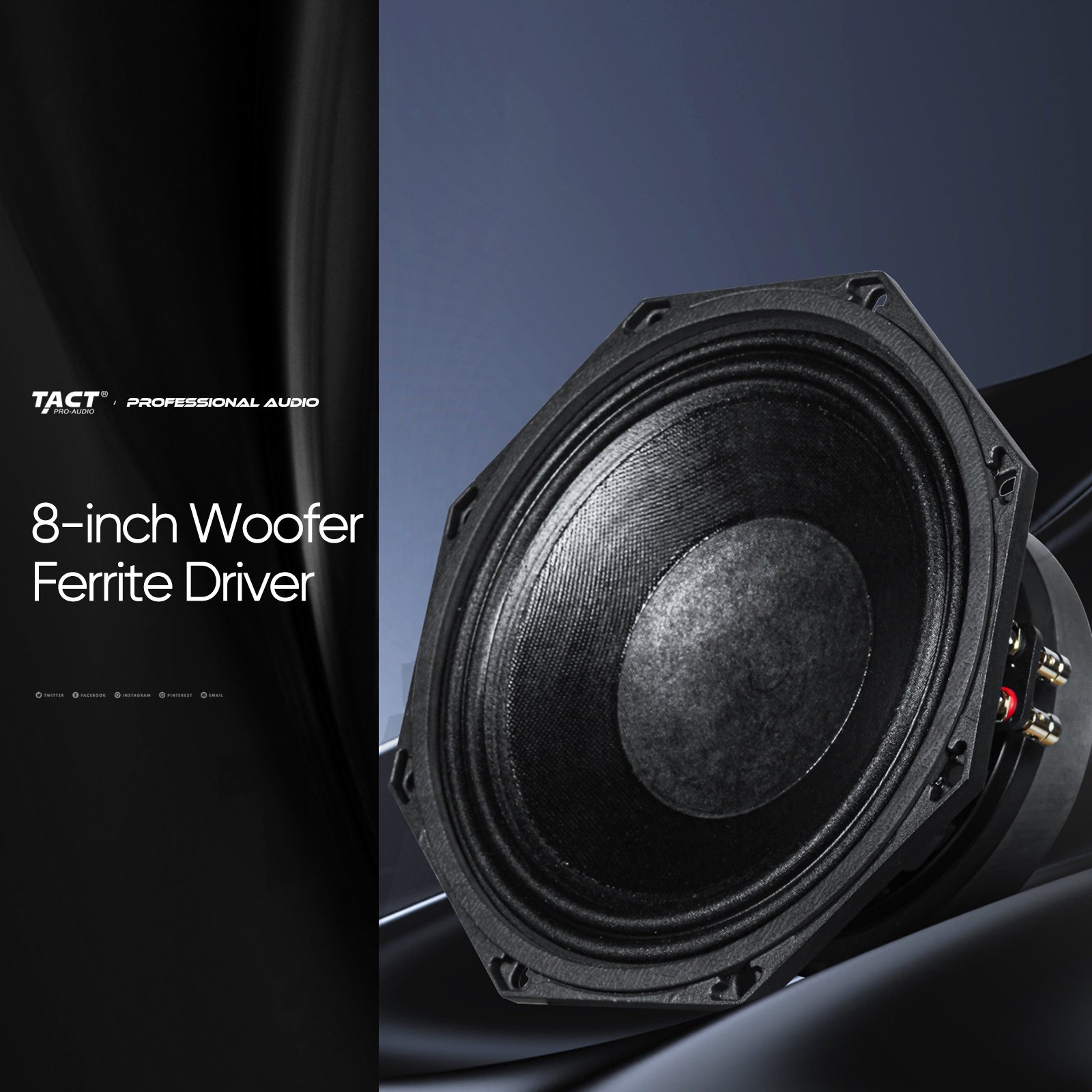 TACT professional double 8 inch line array for outdoor activity or indoor meeting hall playground sound system