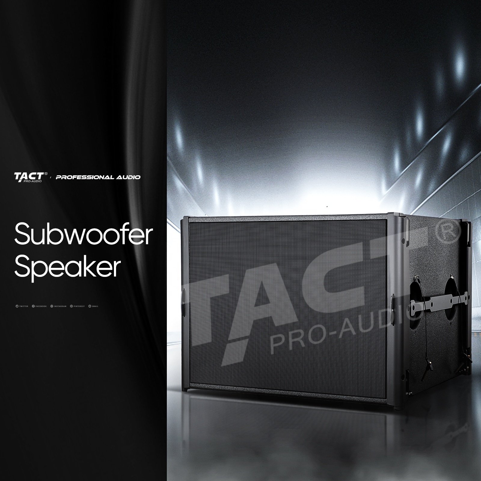 TACT professional double 8 inch line array for outdoor activity or indoor meeting hall playground sound system