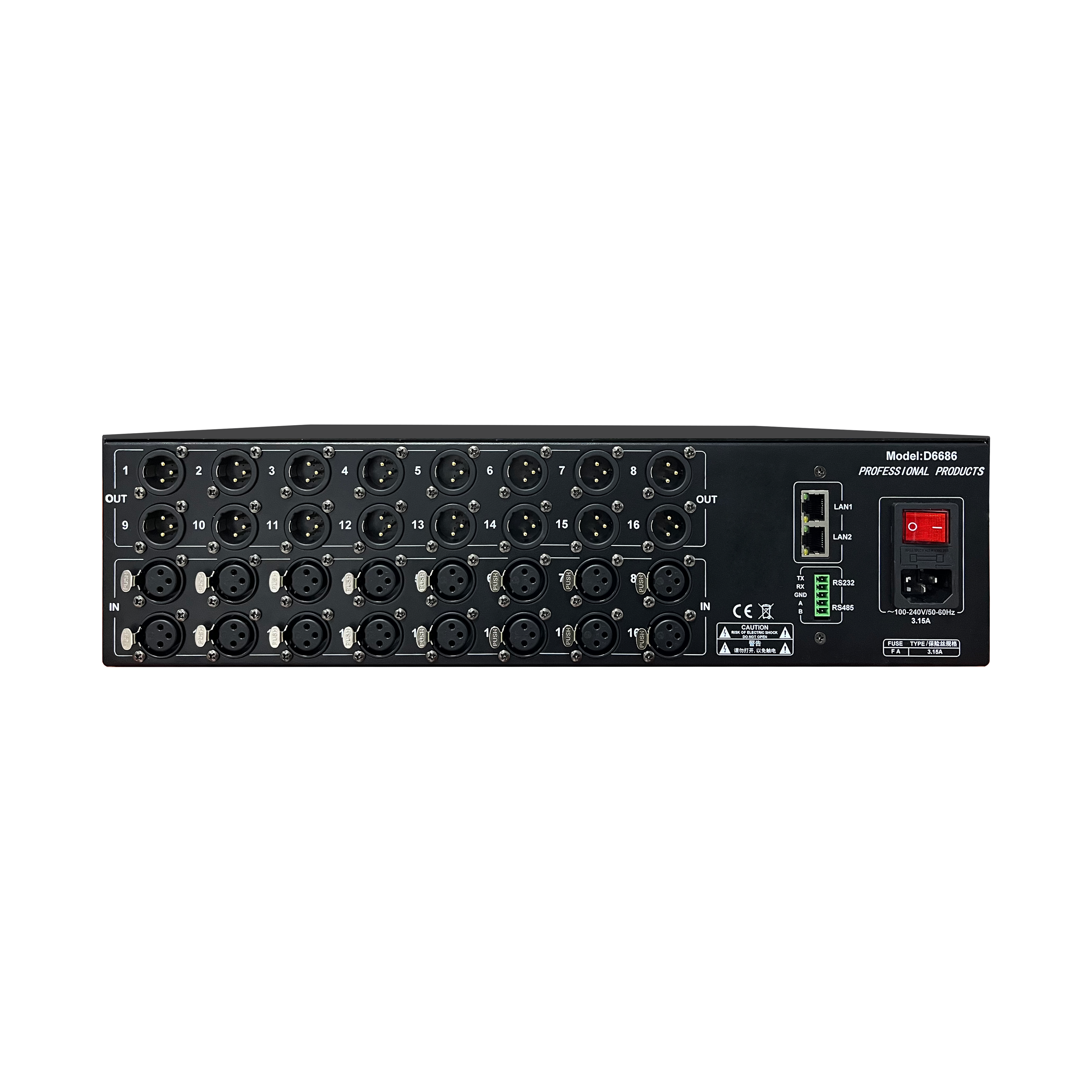 Professional Digital Conference System Immersive Audio Processor Equipment for Meeting room