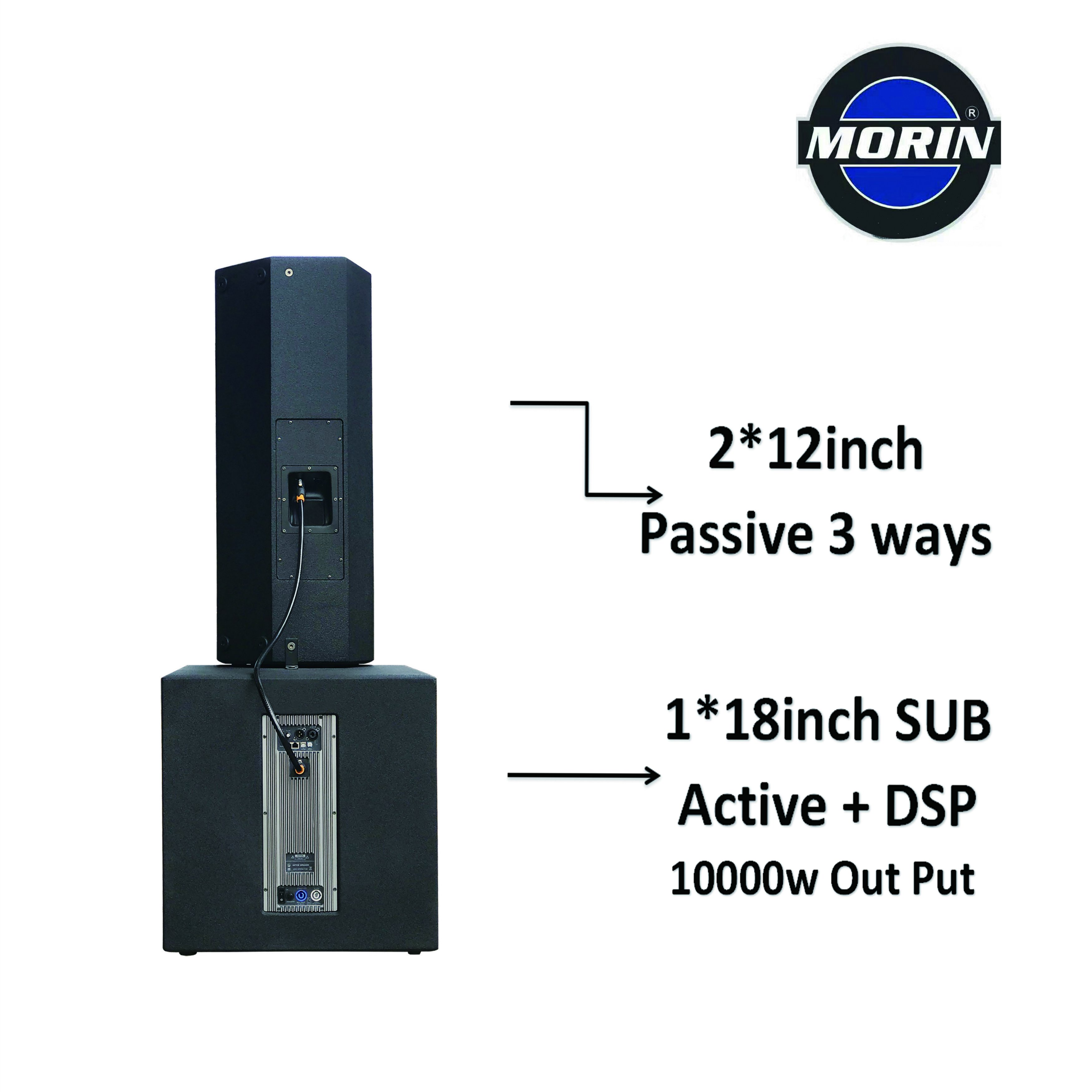 Morin Professional Audio Sounds System Outdoor Performance With DSP Dj Speaker Set System