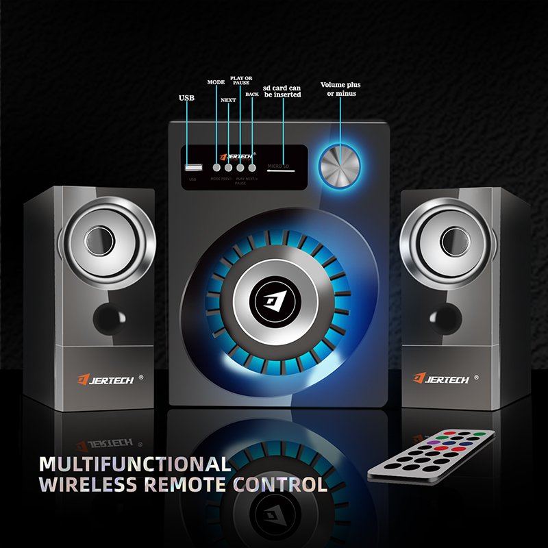 JERTECH SBK-8010 Professional Monitor Stereo Audio Speaker Remote Control Studio Monitor Sound Equipment Amplifier Speaker Set