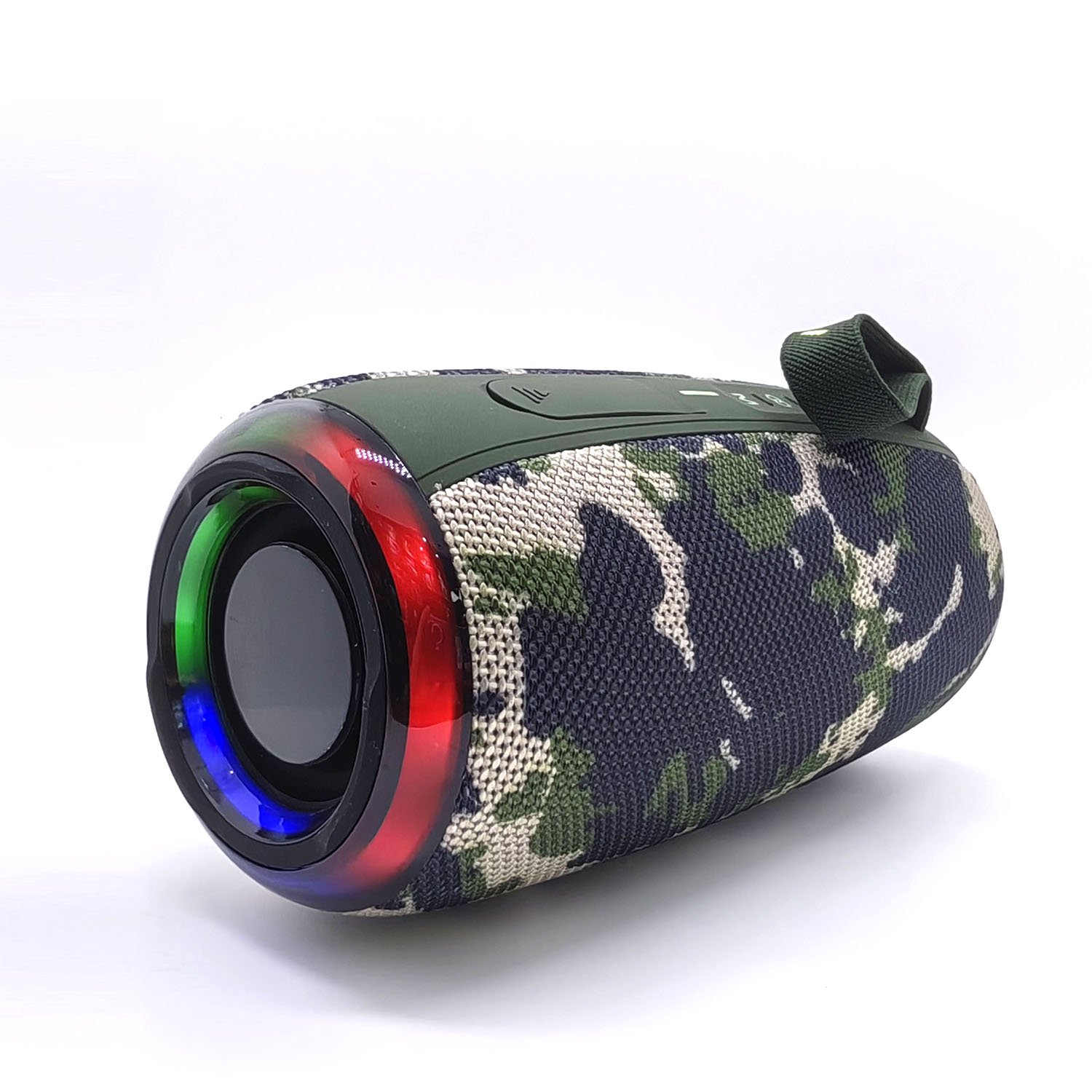BOOMS380 Wireless Blue-tooth Hifi Stereo Bass Boombox Speaker LED RGB Light BT Outdoor Portable Woofer Fabric Waterproof Speaker