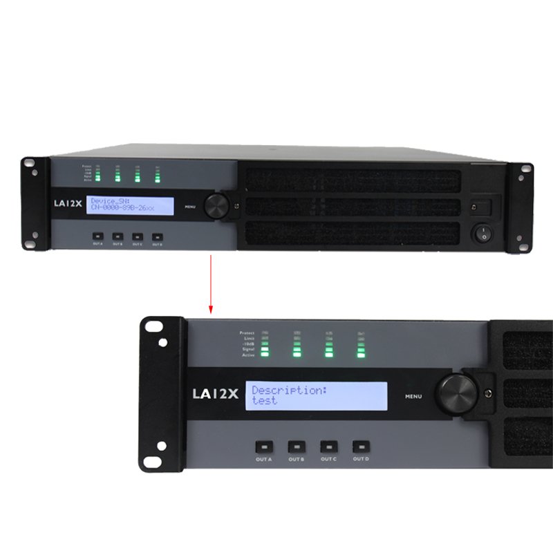 Sinbosen LA12X sound 2000watt 4 channel dsp amplifier for stage performance
