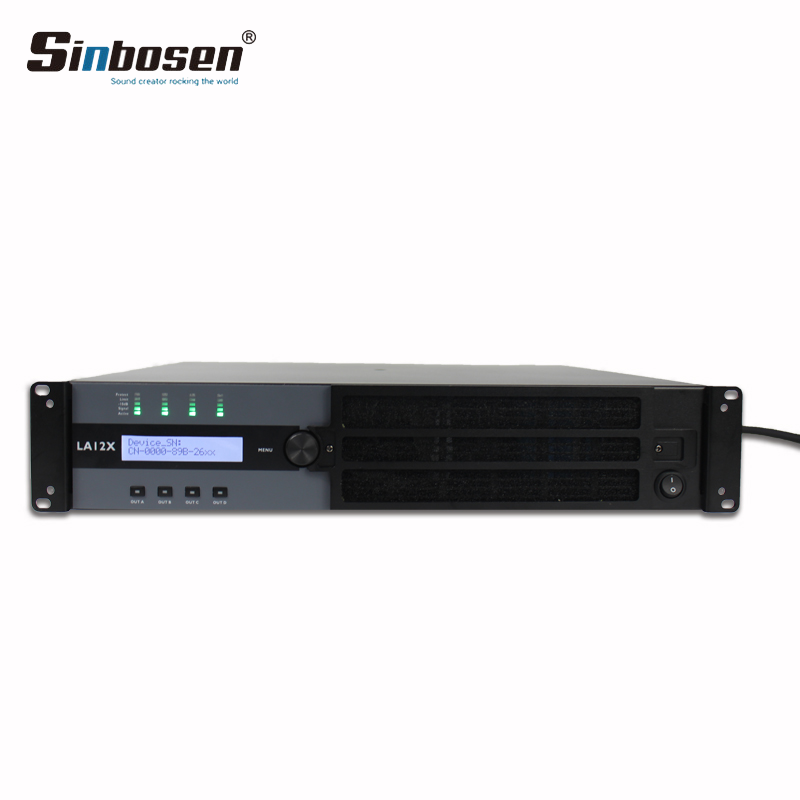 Sinbosen LA12X sound 2000watt 4 channel dsp amplifier for stage performance
