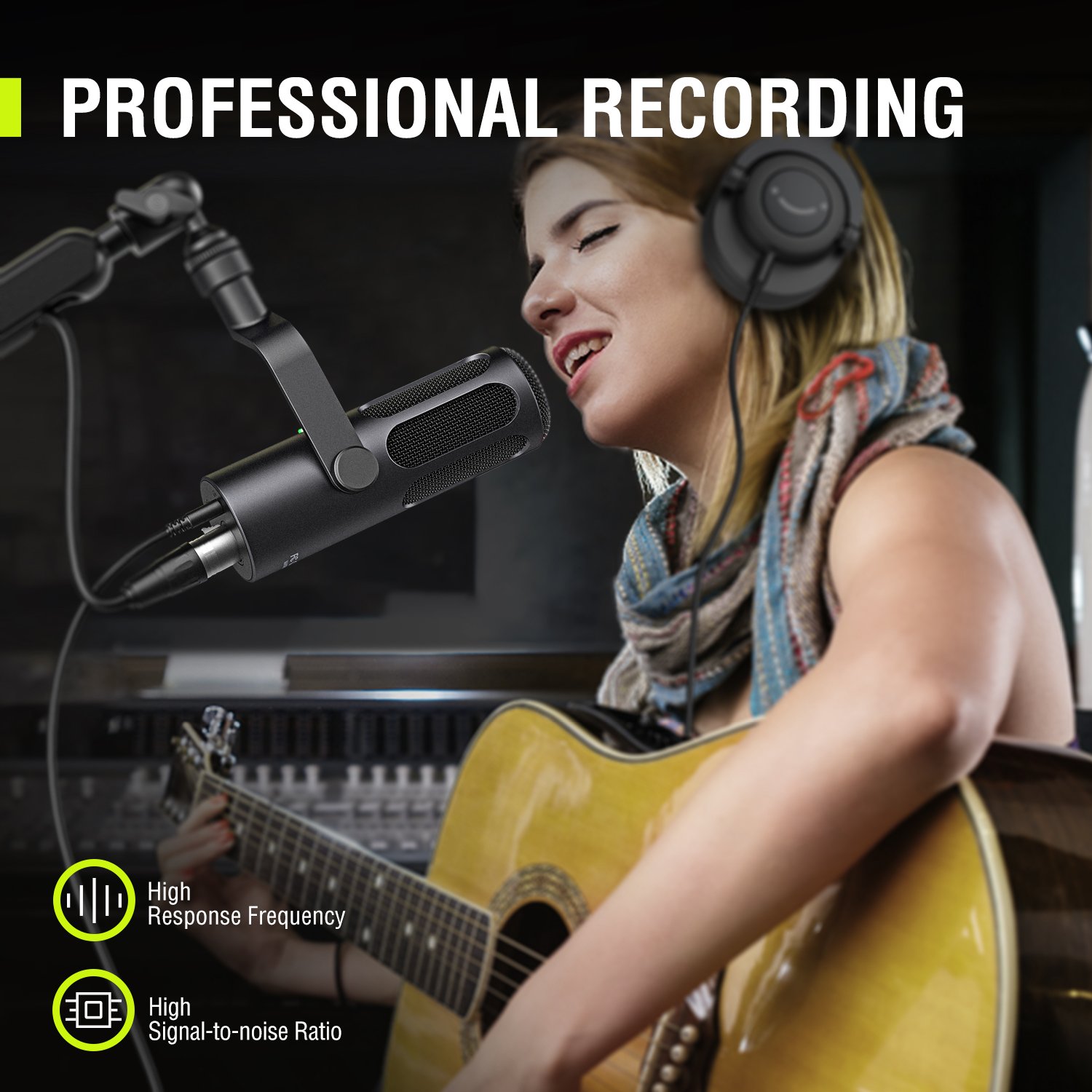 Fifine 16bit/24bit 192KHz Sound Card Soundcard Audio Mixer Professional 2 Channel Studio External Sound Card Audio Interface