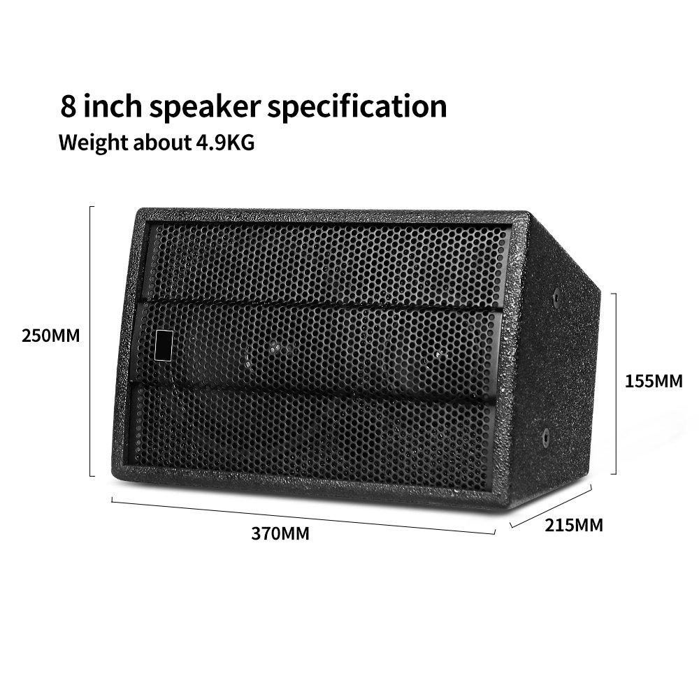 Biner K8 Professional 8 Inch Audio System Sound Equipment Speaker For Concert Stage Outdoor Performance