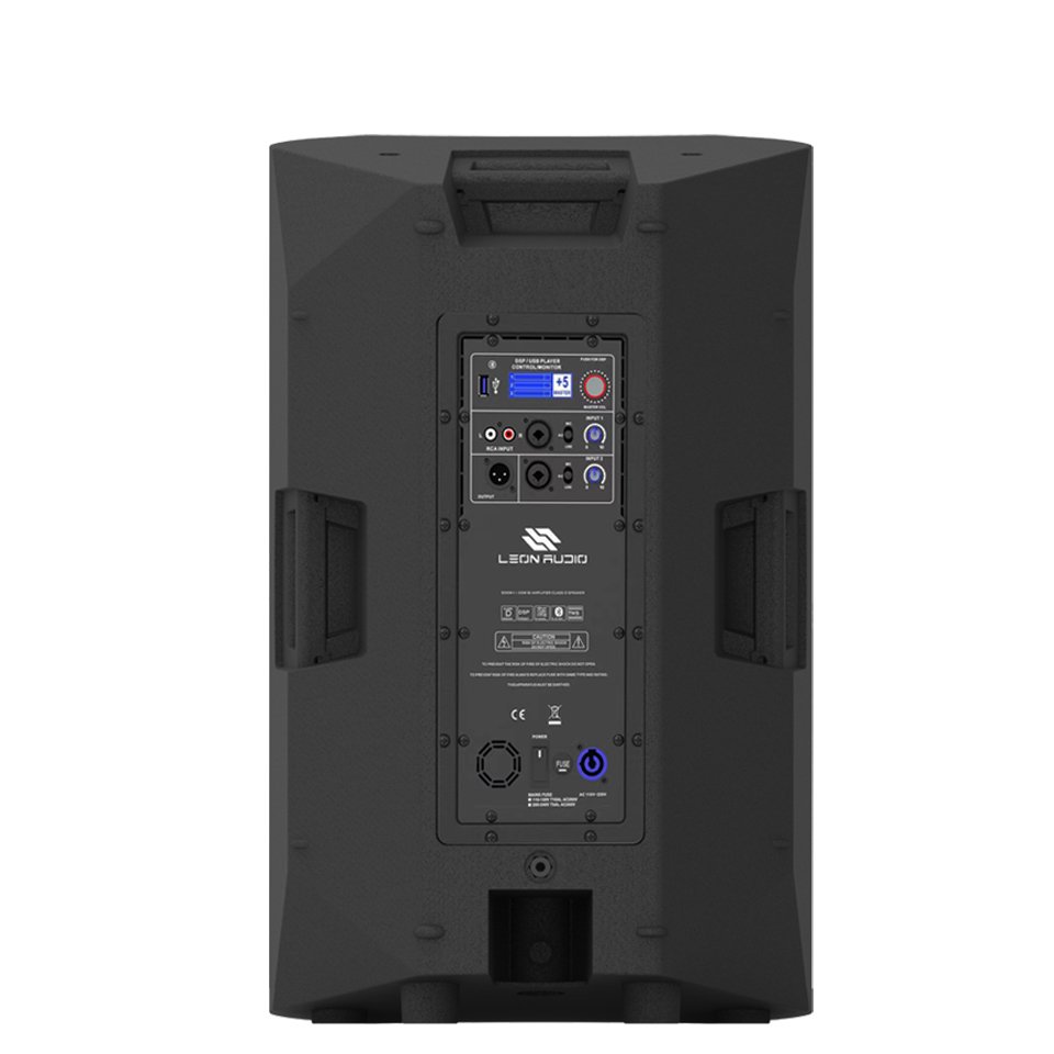 500w plastic active speaker with class-d amplifier tws usb bluetooth dsp professional sound equipment