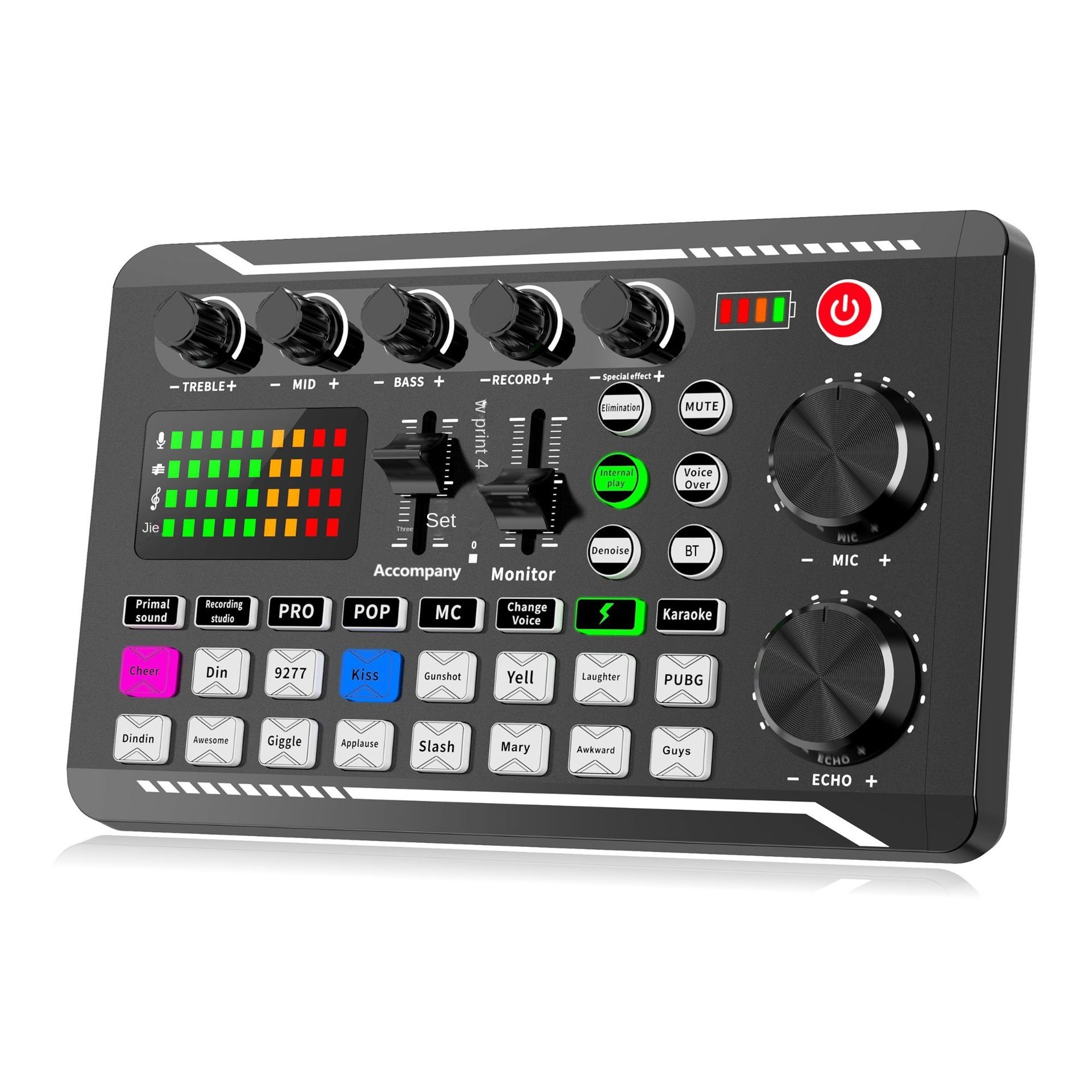 Hot sale 2024 new certified F998 sound card bm800 cantilever suit capacitance mic suit accompaniment podcasting