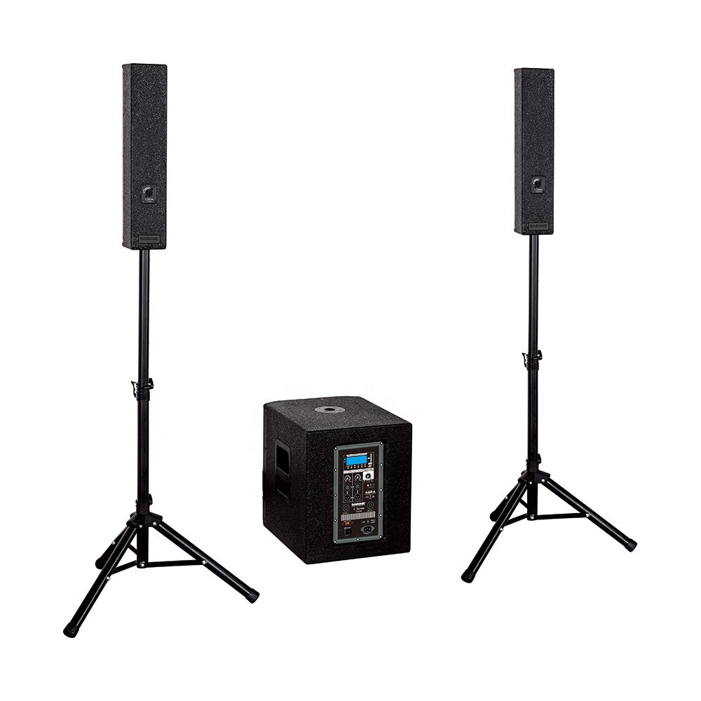 Sabine C100 Powered Sound System 4 Inch Active Speaker Column & 12 Inch Subwoofer Pa System Audio Sound Equipment