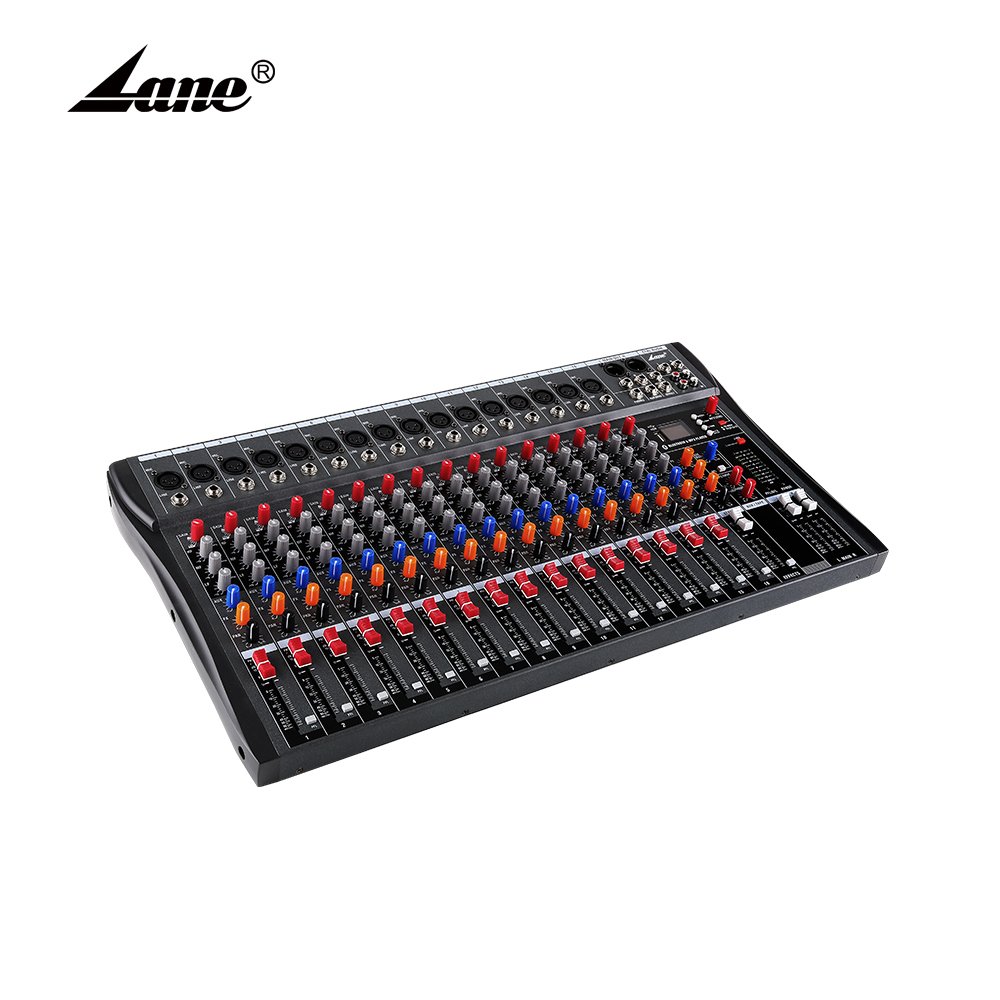 Lane CT-160L Factory Hot Selling OEM XLR and 6.3mm jack USB Digital Recording dj equipment 16 Channel Audio Console Mixer