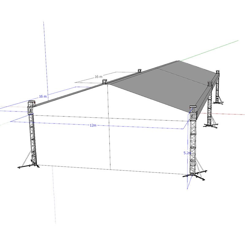 Outdoor Event Truss System Aluminum Stage Lighting Speaker Studio Truss for Sale