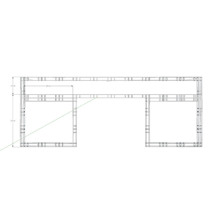 Outdoor Event Truss System Aluminum Stage Lighting Speaker Studio Truss for Sale