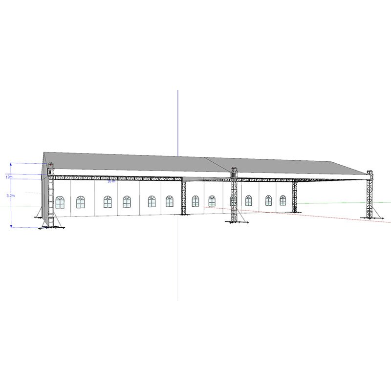 Outdoor Event Truss System Aluminum Stage Lighting Speaker Studio Truss for Sale