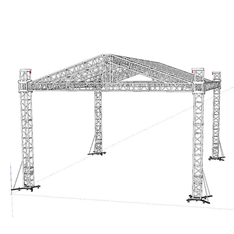 Outdoor Event Truss System Aluminum Stage Lighting Speaker Studio Truss for Sale